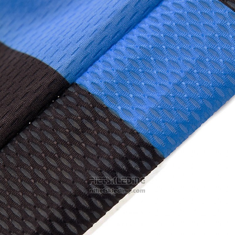 2018 Fietskleding Novo Nordisk Zwart en Blauw Korte Mouwen en Koersbroek